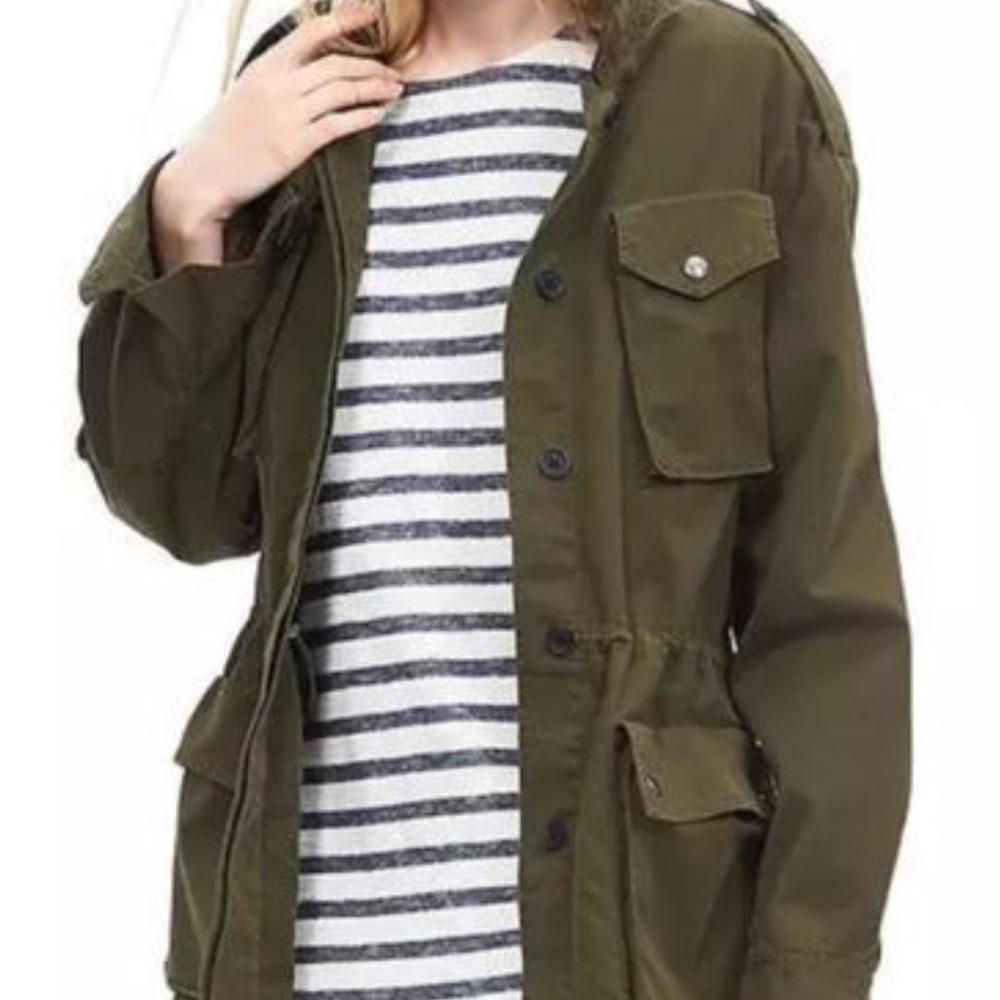 Banana Republic women’s military jacket army green